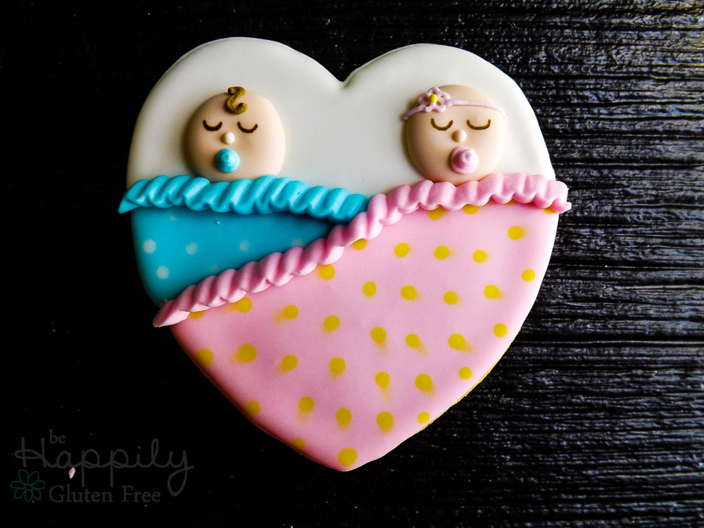 Boy Girl Twins sugar cookie